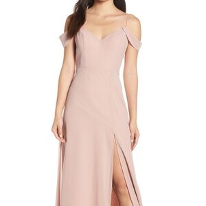 Jenny Yoo Blush Maxi Dress